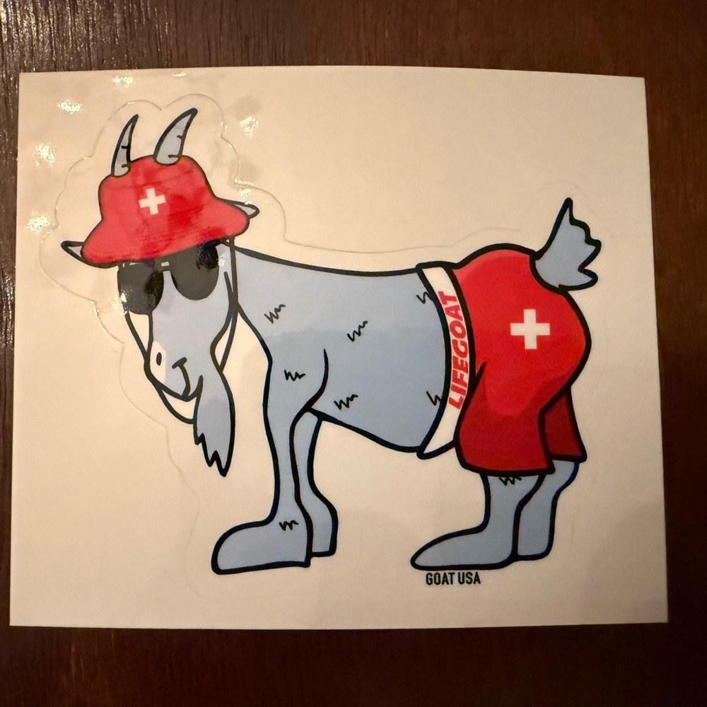 GOAT USA Lifeguard Goat Sticker